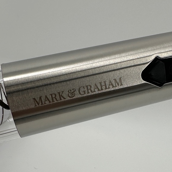 Mark&Graham Silver Electric Wine Opener Lux Barwear Cordless Medal Battery Power - Picture 2 of 9